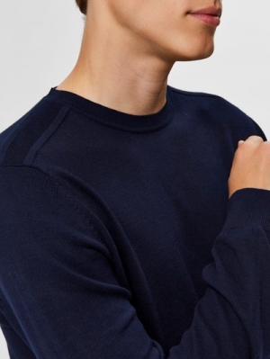 SLHBERG CREW NECK B NOOS 178814001 Navy