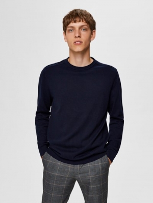 SLHBERG CREW NECK B NOOS 178814001 Navy