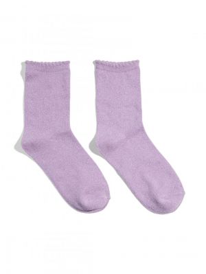 PCSEBBY GLITTER LONG SOCKS NOOS BC 290620001 Pink
