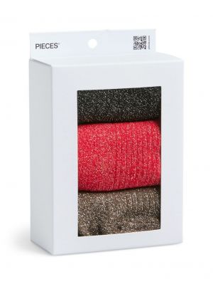 PCSEBBY FRILL SOCK 3 PACK BOX BC MX M 179276001 Black