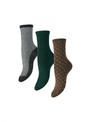 PCSEBBY GLITTER SOCKS 3 PACK BOX BC  MXM 179276001 Black