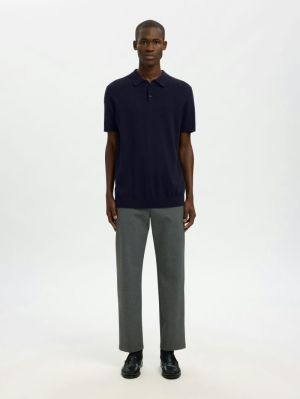 SLHBERG SS KNIT POLO NOOS 178814001 Navy