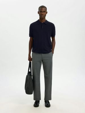 SLHBERG SS KNIT POLO NOOS 178814001 Navy