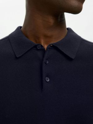 SLHBERG SS KNIT POLO NOOS 178814001 Navy